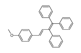 4-(p-Methoxyphenyl)-1,1,2-triphenyl-1,3-butadien Structure