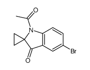 1'-acetyl-5'-bromospiro[cyclopropane-1,2'-indole]-3'-one Structure