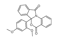 6a-(2,4-dimethoxy-phenyl)-6aH-benzo[4,5][1,3]oxazino[2,3-a]isoindole-5,11-dione结构式