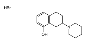 7-piperidin-1-yl-5,6,7,8-tetrahydronaphthalen-1-ol,hydrobromide结构式