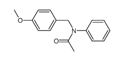 N-(4-methoxy-benzyl)-acetanilide结构式