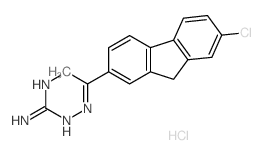 1-[1-(7-chloro-9H-fluoren-2-yl)ethylideneamino]-2-methyl-guanidine Structure