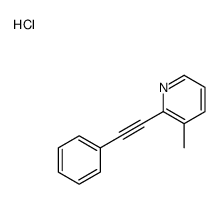 3-methyl-2-(2-phenylethynyl)pyridine,hydrochloride结构式