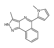 3-methyl-5-(1-methylpyrrol-2-yl)-2H-pyrazolo[4,3-c]isoquinoline Structure