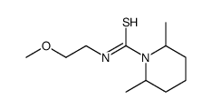1-Piperidinecarbothioamide,N-(2-methoxyethyl)-2,6-dimethyl-(9CI)结构式