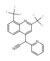 alpha,2-pyridyl-2,8-bis(trifluoromethyl)quinoline-4-acetonitrile picture