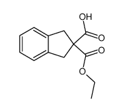 indan-2,2-dicarboxylic acid ethyl ester结构式