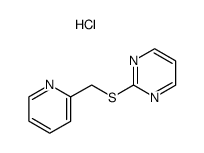 2-(Pyridin-2-ylmethylsulfanyl)-pyrimidine; hydrochloride结构式