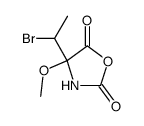 2,5-Oxazolidinedione,4-(1-bromoethyl)-4-methoxy-结构式