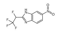 6-nitro-2-(1,2,2,2-tetrafluoroethyl)-1H-benzimidazole结构式