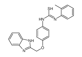 3-[4-(1H-benzoimidazol-2-ylmethoxy)phenyl]-1-(2-methylphenyl)thiourea structure
