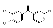 3-BROMO-3',4'-DIMETHYLBENZOPHENONE结构式