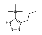 trimethyl-(5-propyl-2H-triazol-4-yl)silane结构式