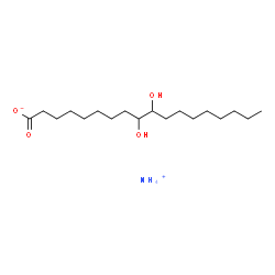 ammonium hydrogen 9,10-dihydroxysebacate Structure