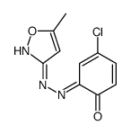 4-chloro-6-[(5-methyl-1,2-oxazol-3-yl)hydrazinylidene]cyclohexa-2,4-dien-1-one结构式