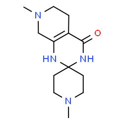 1,7'-Dimethyl-5',6',7',8'-tetrahydro-1'H-spiro[piperidine-4,2'-pyrido[3,4-d]pyrimidin]-4'(3'H)-one结构式