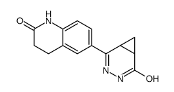 2-(1,2,3,4-Tetrahydroquinolin-2-on-6-yl)-3,4-diazabicyclo(4.1.0)hept-2-en-5-one hydrate (4:1) structure