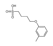 4-(3-methylphenoxy)butane-1-sulfonic acid结构式