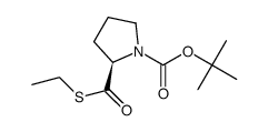 (2R)-N-Boc-prolinethioester Structure