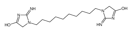 1,1'-(decane-1,10-diyl)bis[2-amino-1,5-dihydro-4H-imidazol-4-one] Structure