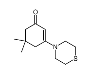 3-thiomorpholino-5,5-dimethylcyclohex-2-en-1-one结构式