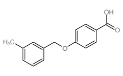 4-[(3-Methylbenzyl)oxy]benzoic acid structure