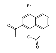 1-(1-acetoxy-4-bromo-[2]naphthyl)-ethanone Structure