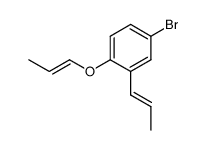 4-bromo-2-(prop-1-enyl)-3-(prop-1-enyloxy)benzene结构式
