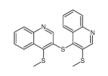 3-methylsulfanyl-4-(4-methylsulfanylquinolin-3-yl)sulfanylquinoline结构式