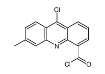 9-chloro-6-methylacridine-4-carbonyl chloride Structure