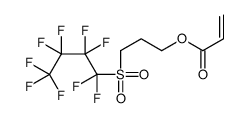 3-(1,1,2,2,3,3,4,4,4-nonafluorobutylsulfonyl)propyl prop-2-enoate结构式