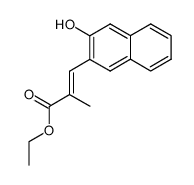 ethyl (E)-3-(3-hydroxynaphthalen-2-yl)-2-methylacrylate结构式