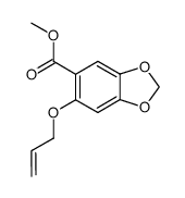 6-allyloxy-benzo[1,3]dioxole-5-carboxylic acid methyl ester结构式