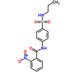 2-Nitro-N-[4-(propylsulfamoyl)phenyl]benzamide Structure