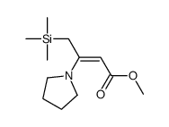 methyl 3-pyrrolidin-1-yl-4-trimethylsilylbut-2-enoate结构式