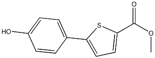methyl 5-(4-hydroxyphenyl)thiophene-2-carboxylate结构式