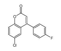 6-chloro-4-(4-fluorophenyl)chromen-2-one结构式