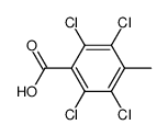 2,3,5,6-tetrachloro-4-methyl-benzoic acid结构式