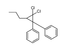 (2,2-dichloro-1-phenyl-3-propylcyclopropyl)benzene Structure