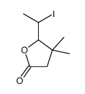 5-(1-iodoethyl)-4,4-dimethyloxolan-2-one结构式