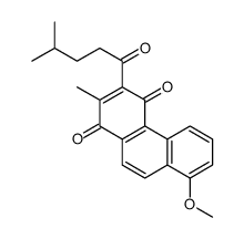 8-methoxy-2-methyl-3-(4-methylpentanoyl)phenanthrene-1,4-dione Structure