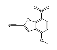 4-methoxy-7-nitro-1-benzofuran-2-carbonitrile Structure