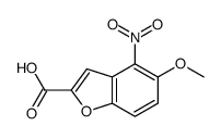 5-methoxy-4-nitro-1-benzofuran-2-carboxylic acid结构式