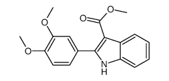 methyl 2-(3,4-dimethoxyphenyl)-1H-indole-3-carboxylate Structure
