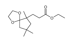 ethyl 3-(6',8',8'-trimethyl-1',4'-dioxaspiro<4,4>non-6'-yl)propanoate Structure
