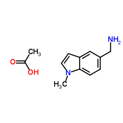 (1-甲基-1H-吲哚-5-基)甲胺结构式