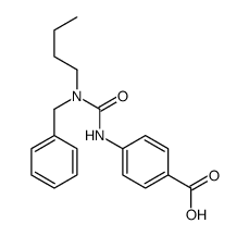 4-[[benzyl(butyl)carbamoyl]amino]benzoic acid Structure