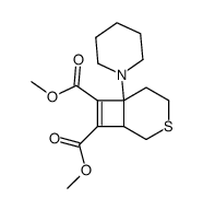 dimethyl 1-(1-piperidinyl)-4-thiabicyclo<4.2.0>oct-7-ene-7,8-dicarboxylate Structure