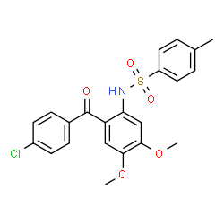 N-[2-(4-CHLORO-BENZOYL)-4,5-DIMETHOXY-PHENYL]-4-METHYL-BENZENESULFONAMIDE picture