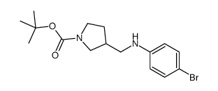 1-BOC-3-[(4-BROMOPHENYL-AMINO)-METHYL]-PYRROLIDINE structure